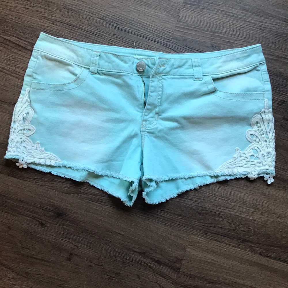 Lace edge shorts